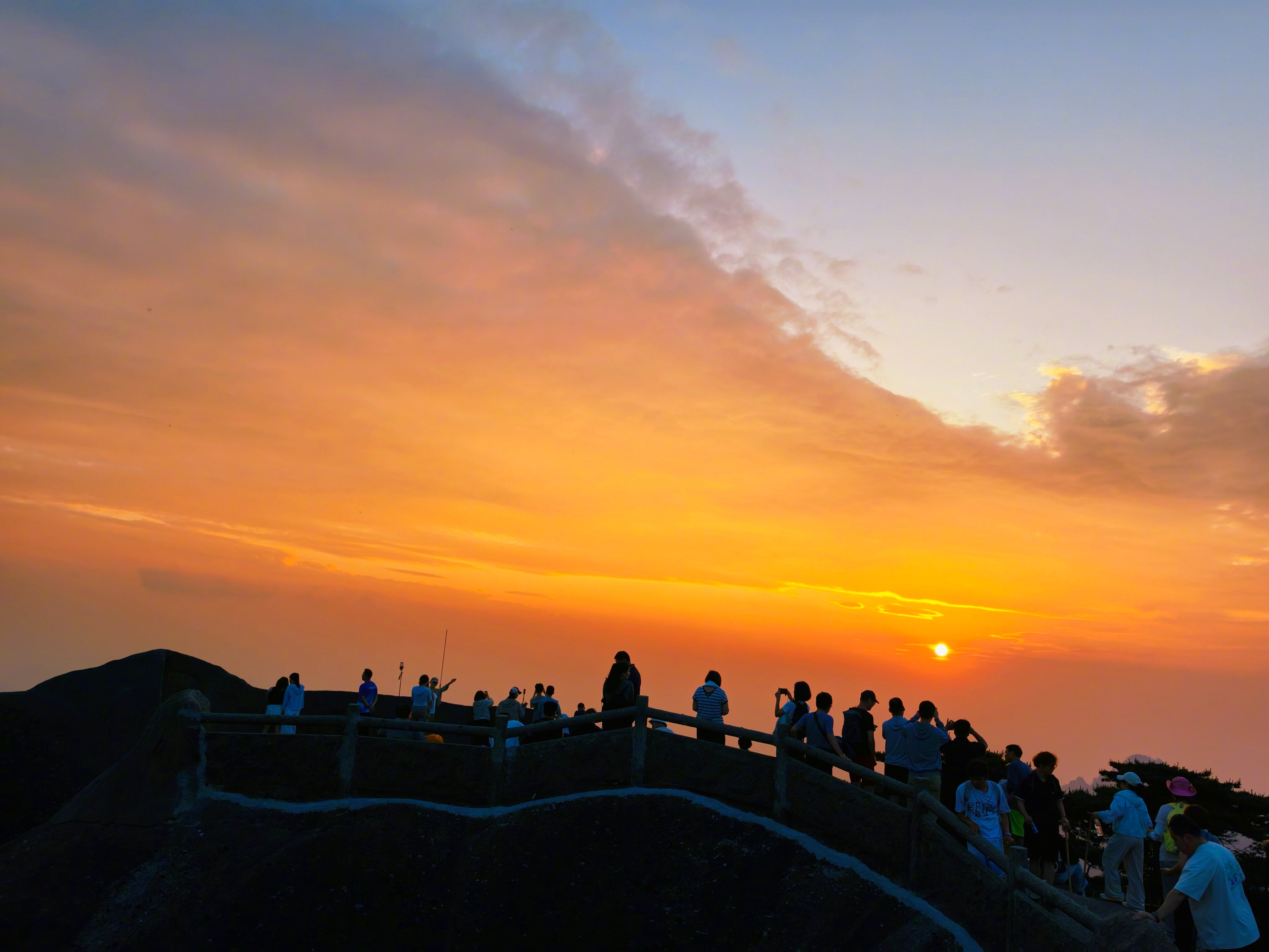 best sunset Huangshan