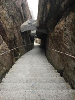 Steps in Huangshan Mountain 